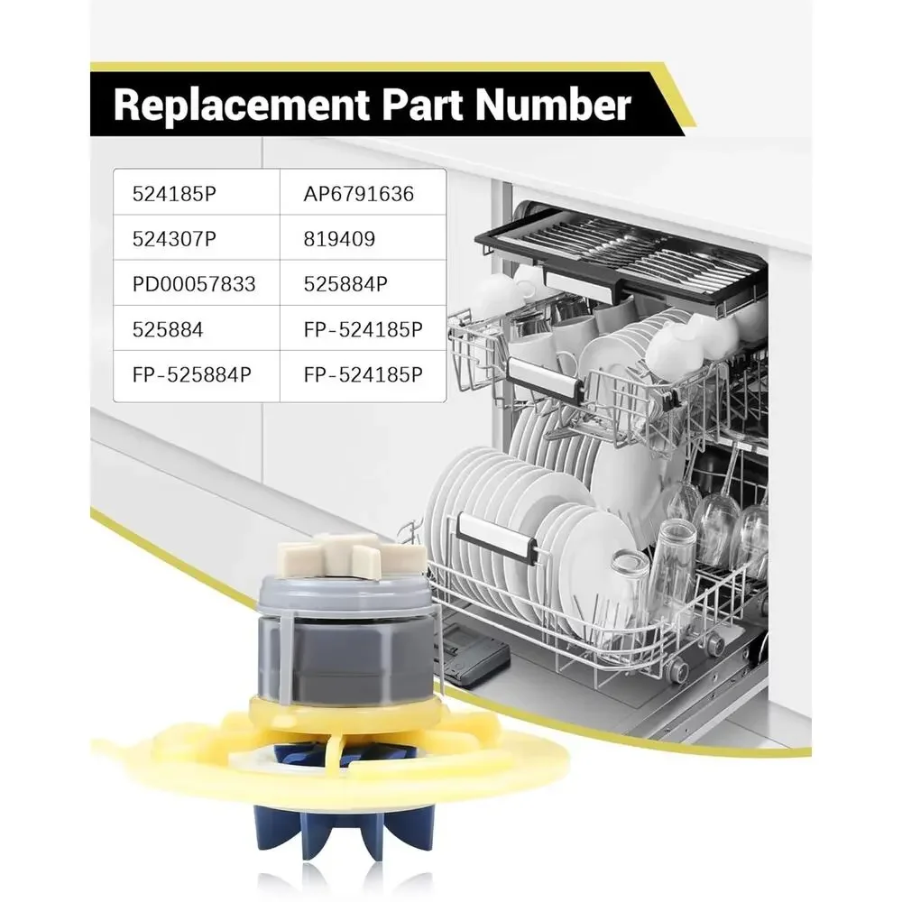 524185P Dishwasher Pump Motor and Washing Machine Motor Replacement Fit